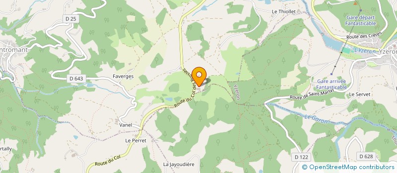 localisation de l'entreprise LA FERME DE GUIDON à MONTROMANT
