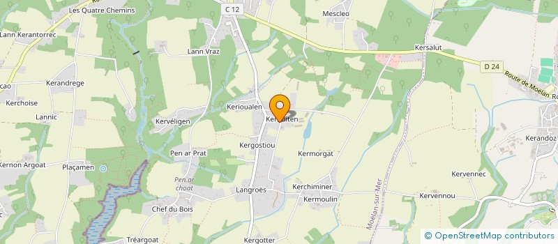 localisation de l'entreprise LA FERME DE KERHUITEN à MOELAN SUR MER