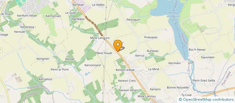 localisation de l'entreprise LA FERME DE KERVANNES à PLONEOUR-LANVERN