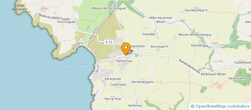 localisation de l'entreprise LA FERME DE KERYA  PLOUMOGUER