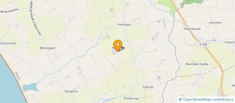 localisation de l'entreprise LA FERME DE KERYANO à PLOVAN