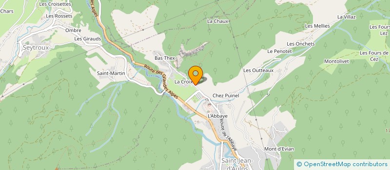 localisation de l'entreprise LA FERME DE L'ABBAYE  SAINT-JEAN-D'AULPS