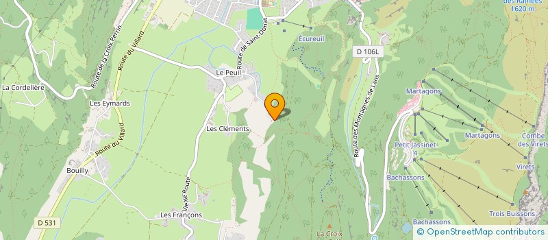 localisation de l'entreprise LA FERME DE L'AMERICAIN  LANS-EN-VERCORS