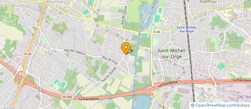 localisation de l'entreprise LA FERME DE L'ENVOL à LONGPONT-SUR-ORGE