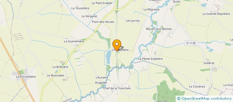 localisation de l'entreprise LA FERME DE L'ESSAUDIERE à MOUCHAMPS