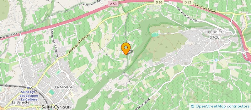 localisation de l'entreprise LA FERME DE L'HERBE TENDRE à SAINT-CYR-SUR-MER