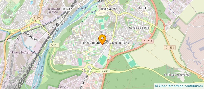 localisation de l'entreprise LA FERME DE L OISE à CREIL