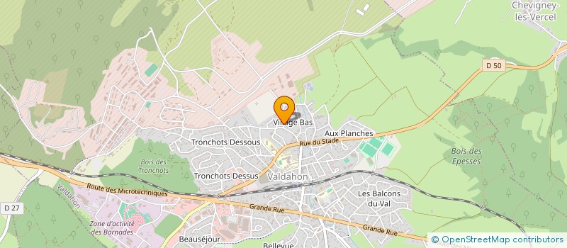 localisation de l'entreprise LA FERME DE L'OREE DU BOIS FAMILLE ECHAUBARD-FERNIOT à VALDAHON