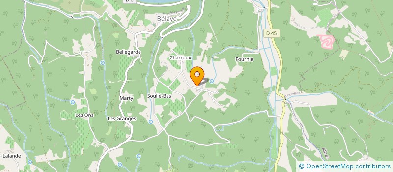 localisation de l'entreprise LA FERME DE L'ORIGAN  BELAYE