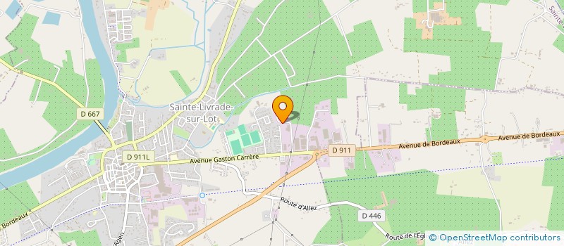 localisation de l'entreprise LA FERME DE L OUSSE à SAINTE-LIVRADE-SUR-LOT