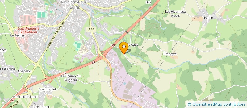 localisation de l'entreprise LA FERME DE LA BORIE  MONISTROL-SUR-LOIRE