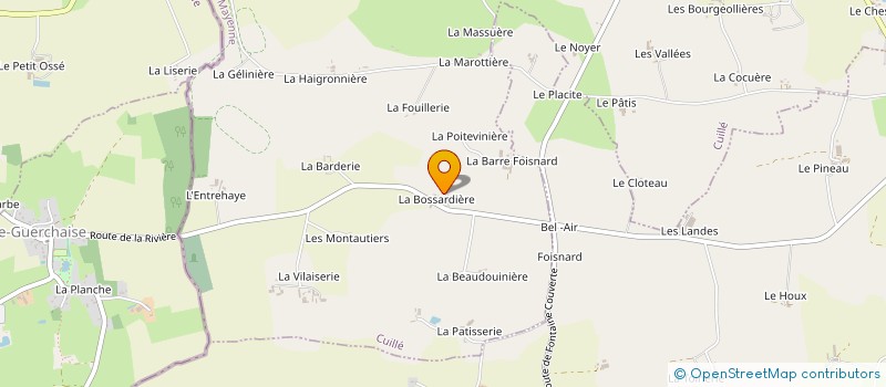 localisation de l'entreprise LA FERME DE LA BOURGEOLIERE EARL  CUILLE