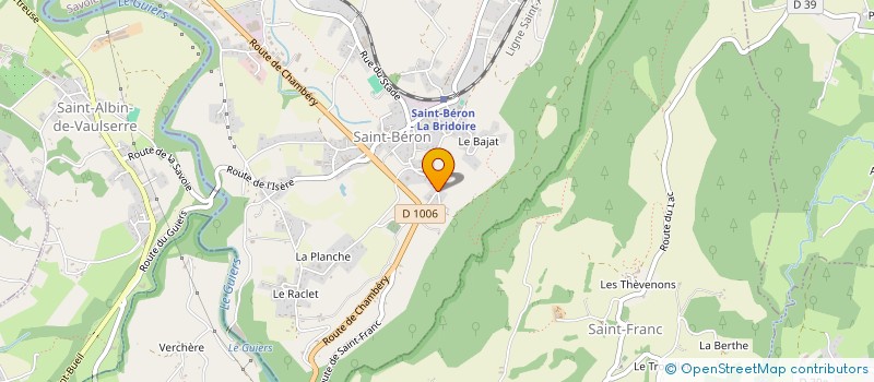localisation de l'entreprise LA FERME DE LA CASCADE à SAINT-BERON