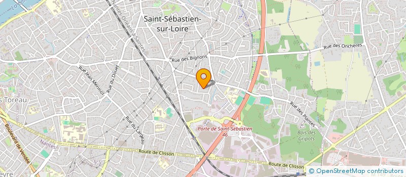 localisation de l'entreprise LA FERME DE LA CHEZINE à SAINT-SEBASTIEN-SUR-LOIRE