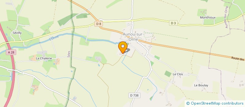 localisation de l'entreprise LA FERME DE LA COUR SCI à AUNOU-SUR-ORNE