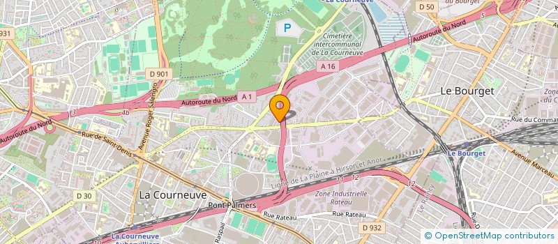 localisation de l'entreprise LA FERME DE LA COURNEUVE à LA COURNEUVE