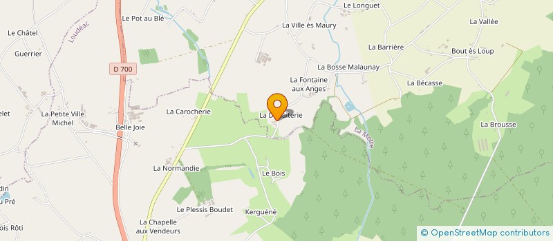 localisation de l'entreprise LA FERME DE LA DONAITERIE à LA MOTTE