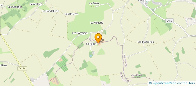 localisation de l'entreprise LA FERME DE LA GATINE TOURANGELLE  VILLEDIEU-LE-CHATEAU