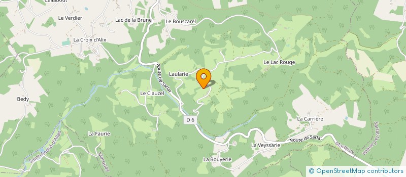 localisation de l'entreprise LA FERME DE LA GREZELIE à MARQUAY