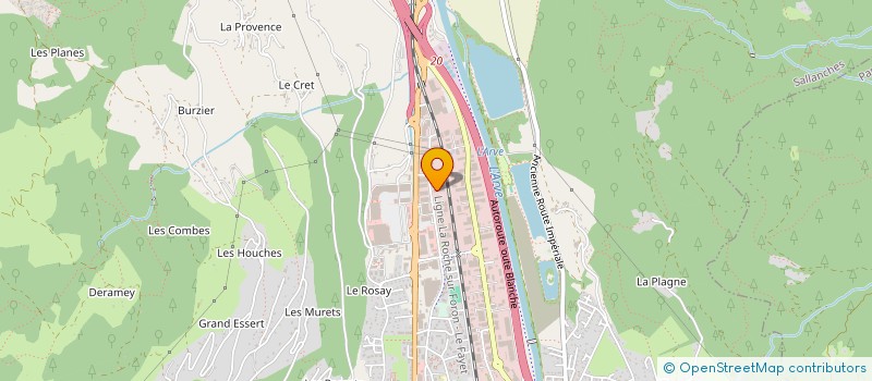 localisation de l'entreprise LA FERME DE LA GRUVAZ  SALLANCHES