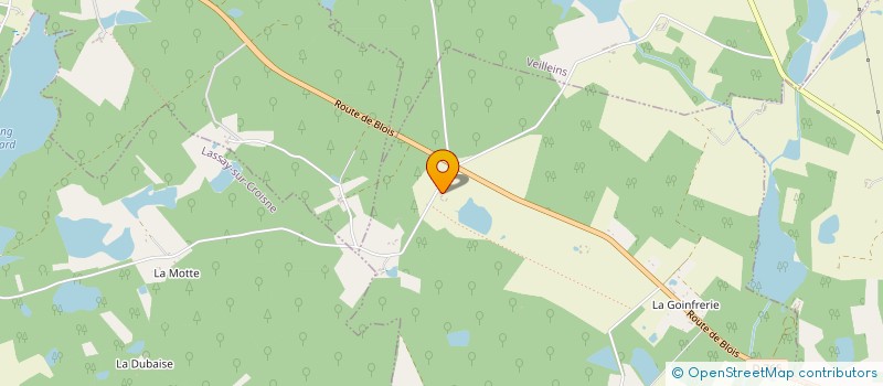 localisation de l'entreprise LA FERME DE LA JAUDRAIE  PRUNIERS-EN-SOLOGNE