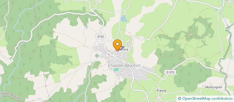 localisation de l'entreprise LA FERME DE LA MARINETTE à CHAPDES-BEAUFORT