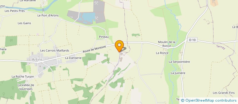 localisation de l'entreprise LA FERME DE LA MARRE à ARTINS
