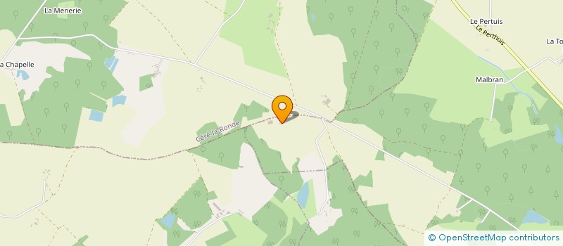 localisation de l'entreprise LA FERME DE LA MARSAUDERIE  ORBIGNY