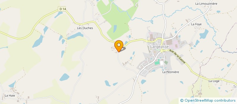 localisation de l'entreprise LA FERME DE LA MARTINIERE  VERNOUX-EN-GATINE