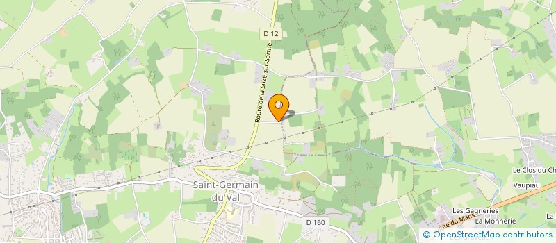 localisation de l'entreprise LA FERME DE LA MORINIERE à BAZOUGES CRE SUR LOIR