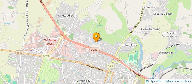 localisation de l'entreprise LA FERME DE LA MOSSARDIERE  PORNIC