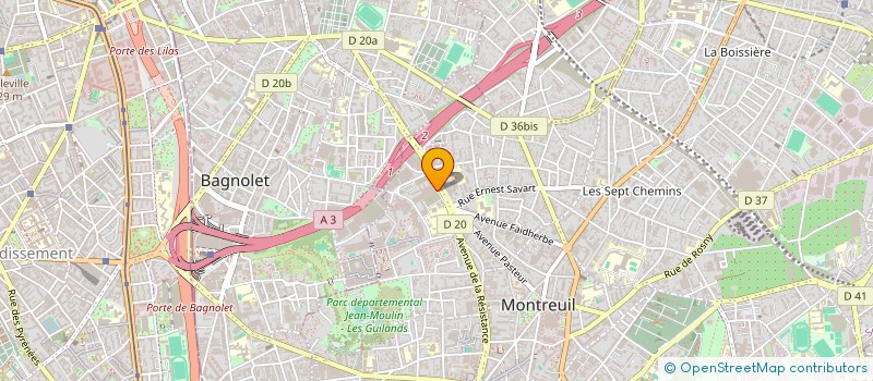 localisation de l'entreprise LA FERME DE LA NOUE à MONTREUIL