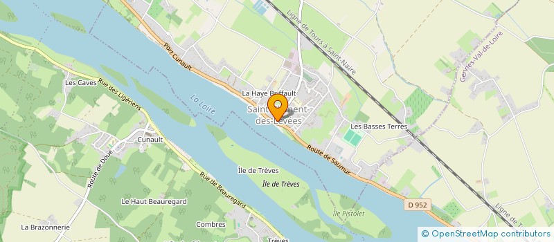localisation de l'entreprise LA FERME DE LA PLANCHE PRINCEE  GENNES-VAL-DE-LOIRE