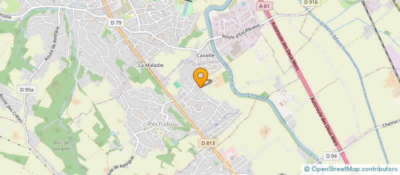 localisation de l'entreprise LA FERME DE LA PORTALIERE  PECHABOU