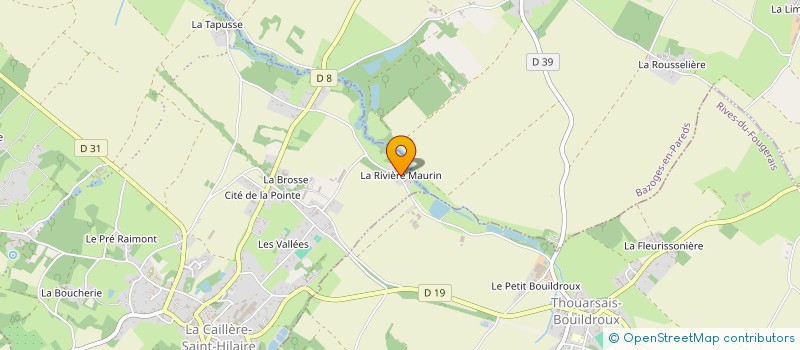 localisation de l'entreprise LA FERME DE LA RIVIERE MORIN  CAILLERE-SAINT-HILAIRE