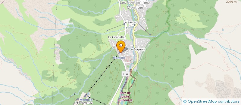 localisation de l'entreprise LA FERME DE LA RUELLE à LES CONTAMINES-MONTJOIE