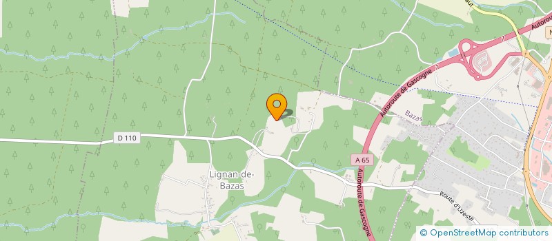 localisation de l'entreprise LA FERME DE LA SOURCE  LIGNAN-DE-BAZAS