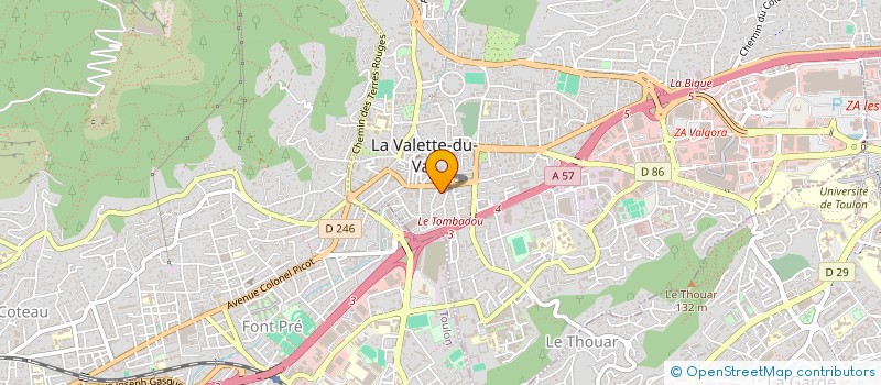 localisation de l'entreprise LA FERME DE LA SUPIERE à LA VALETTE DU VAR