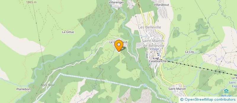 localisation de l'entreprise LA FERME DE LA TRANTSA  LES BELLEVILLE