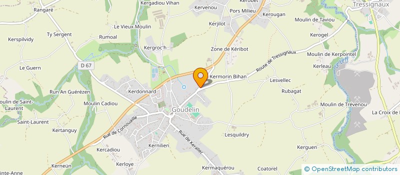 localisation de l'entreprise LA FERME DE LAUVAL  GOUDELIN