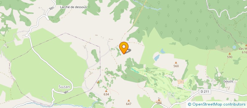 localisation de l'entreprise LA FERME DE LEDRE à LA BASTIDE-DE-SEROU