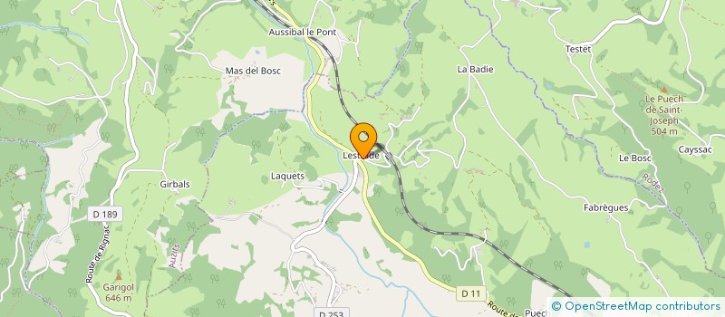 localisation de l'entreprise LA FERME DE LESTRADE  ESCANDOLIERES