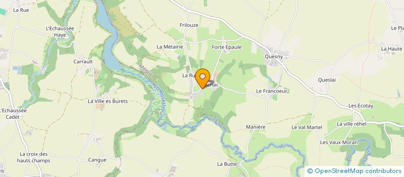localisation de l'entreprise LA FERME DE LOCRIA  MEGRIT
