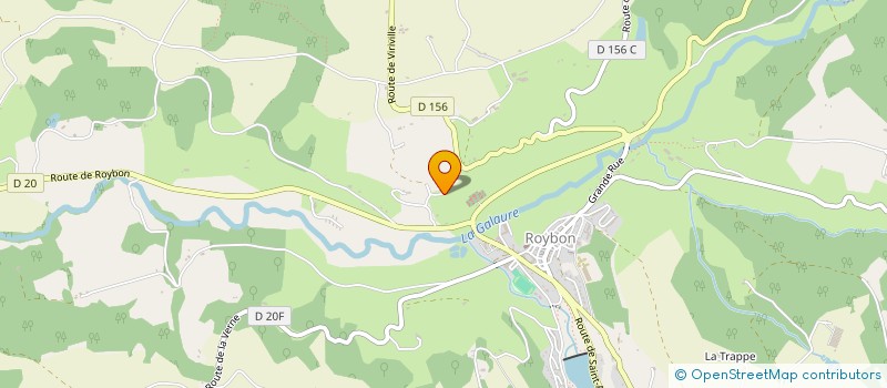 localisation de l'entreprise LA FERME DE LOUVA  ROYBON