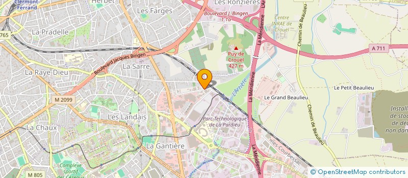 localisation de l'entreprise LA FERME DE LUCIEN  CLERMONT-FERRAND