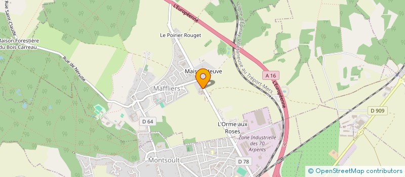 localisation de l'entreprise LA FERME DE MAFFLIERS à MAFFLIERS