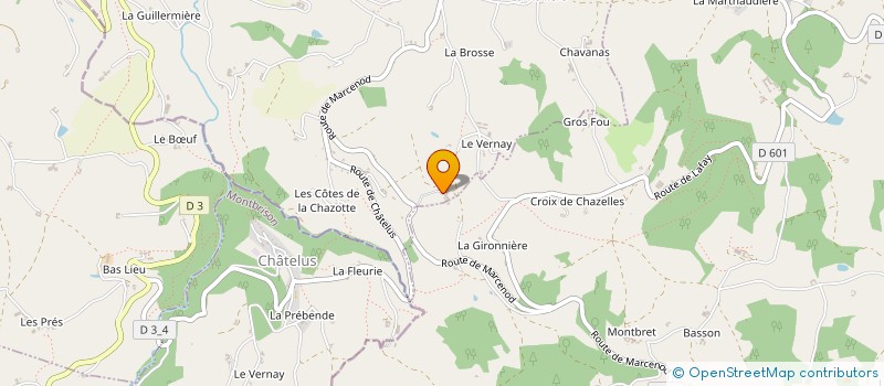 localisation de l'entreprise LA FERME DE MAITRE ANDRE  COISE
