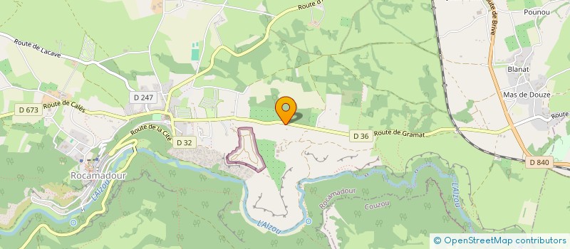 localisation de l'entreprise LA FERME DE MERLE  ROCAMADOUR