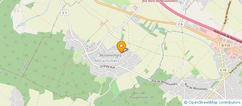 localisation de l'entreprise LA FERME DE MEZIERES  MORAINVILLIERS