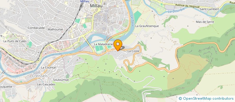 localisation de l'entreprise LA FERME DE MILLIAC à MILLAU